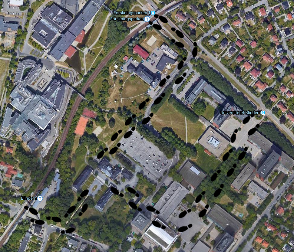 veibeskrivelse til blindern studenterhjem